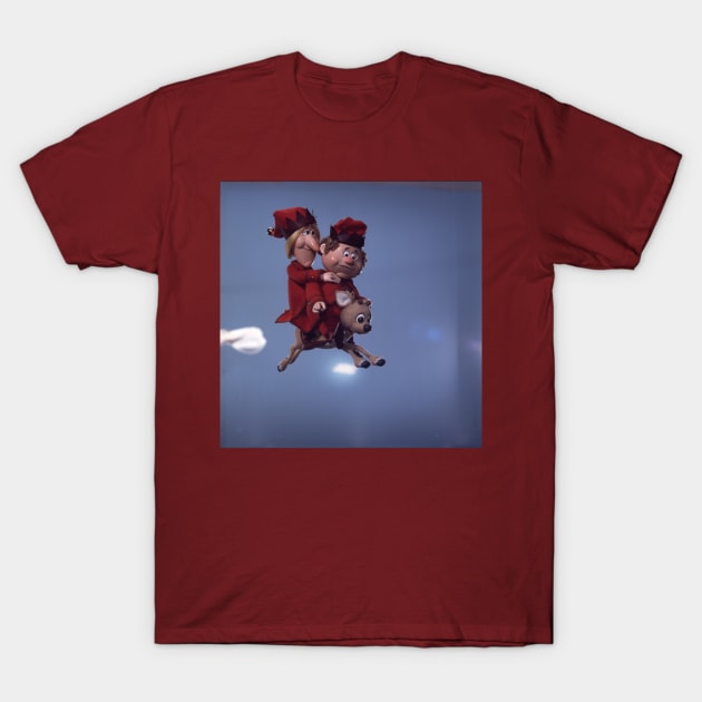 Official Rankin/Bass' Vixen, Jingle Bells and Jangle Bells T-Shirt by Rick Goldschmidt Rankin/Bass Productions